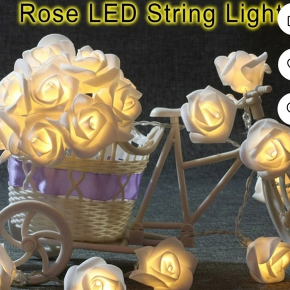 💙🏍LED Bettery Operated Yellow Rose Lights - Picture 6 of 8